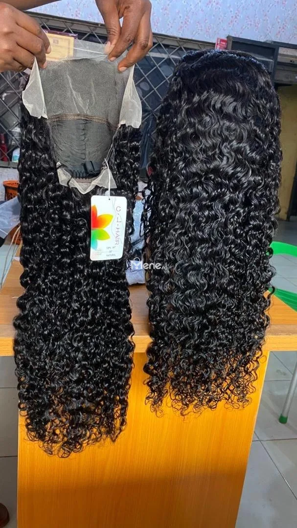 Human hair wig and bundles
